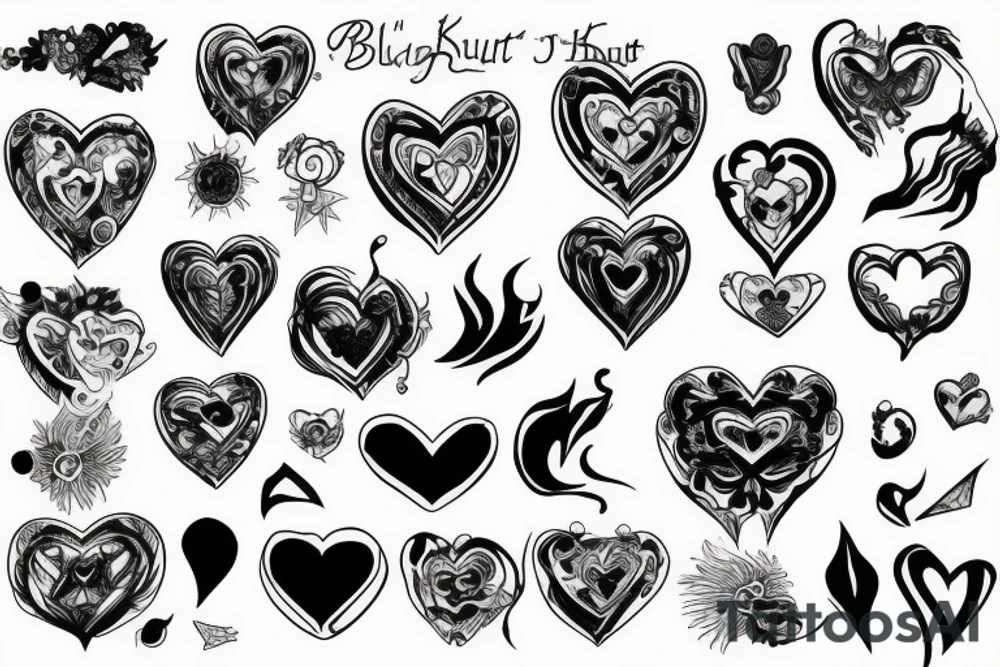 burning heart tattoo idea