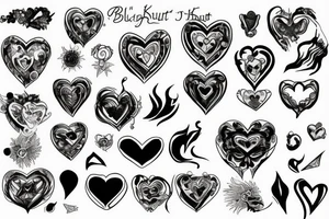 burning heart tattoo idea