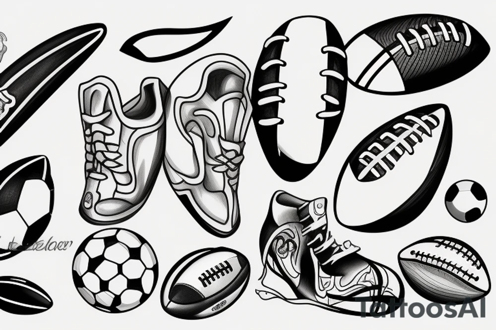 Football tattoo idea