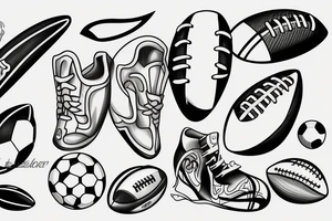 Football tattoo idea