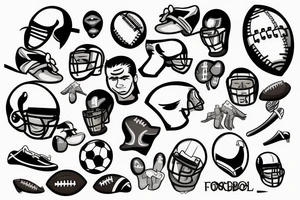 Football tattoo idea