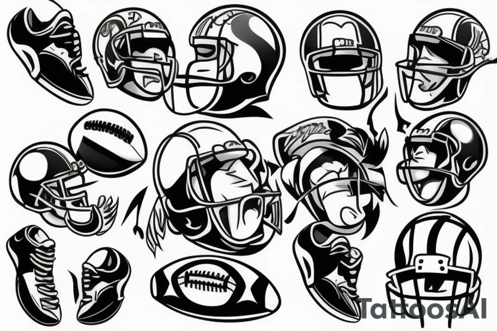 Football tattoo idea