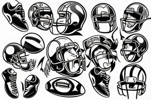Football tattoo idea