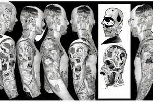 an inverted outsider in a coat tattoo idea