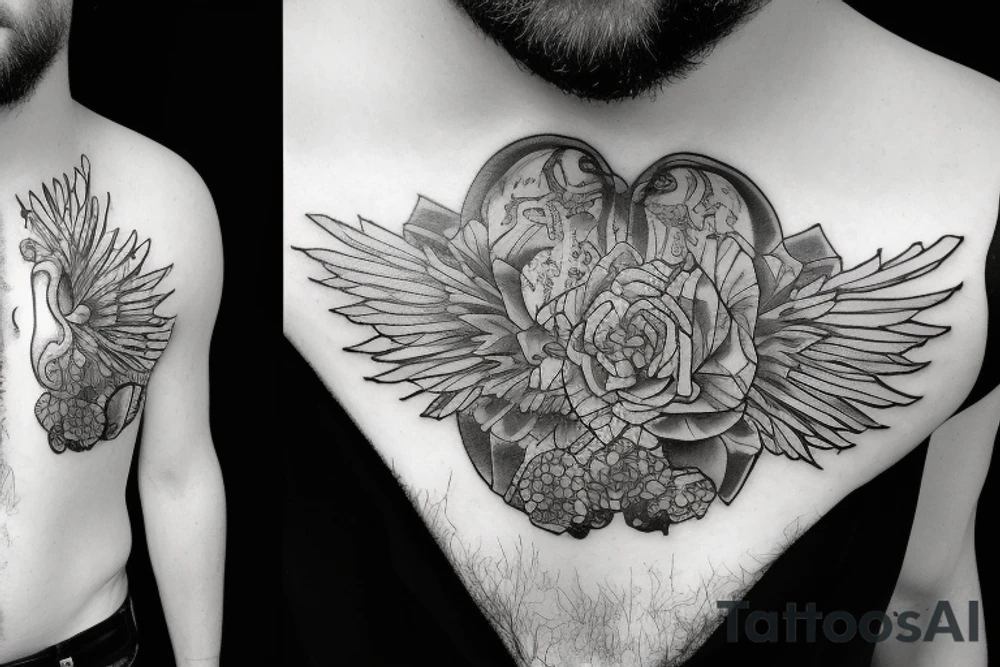 an inverted outsider in a coat tattoo idea