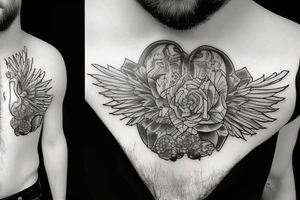 an inverted outsider in a coat tattoo idea