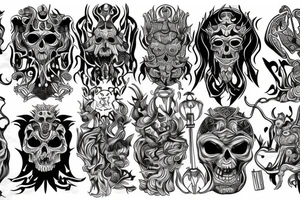 slavic demons tattoo idea