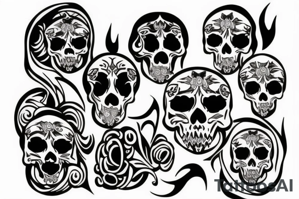 skull tattoo idea