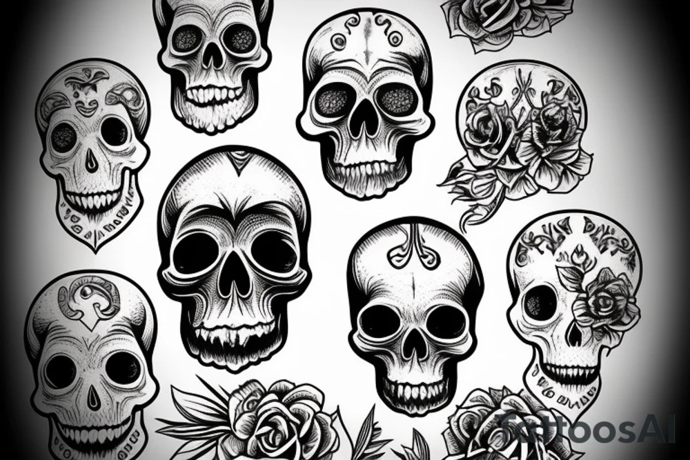 skull tattoo idea
