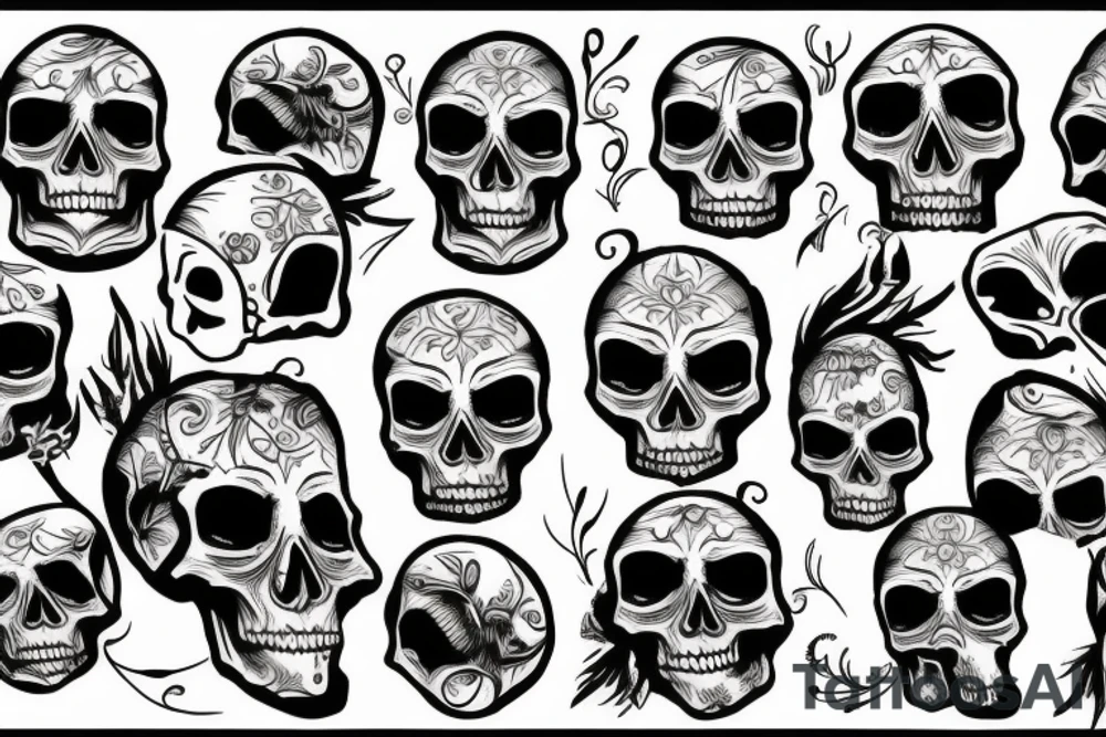 skull tattoo idea