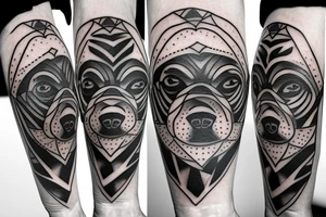 Dog passed away remember loved one tattoo idea