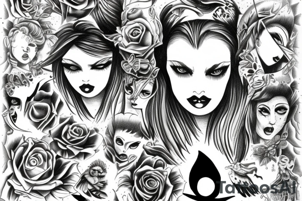 fallen angel lucyfer runs tattoo idea