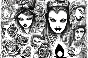 fallen angel lucyfer runs tattoo idea