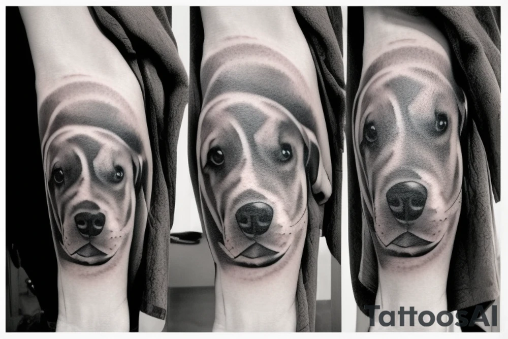 Dog passed away remember loved one tattoo idea