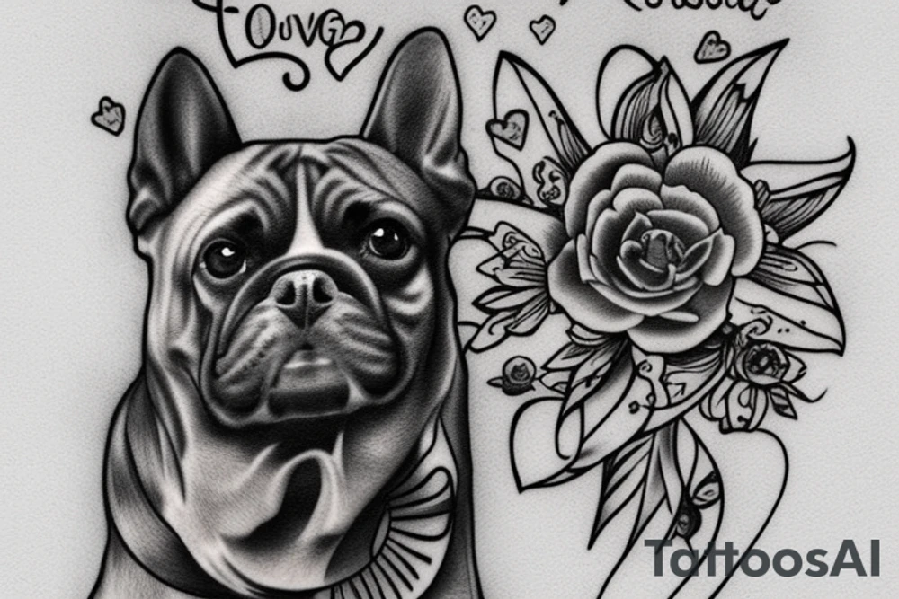 Dog passed away remember loved one tattoo idea