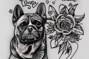 Dog passed away remember loved one tattoo idea