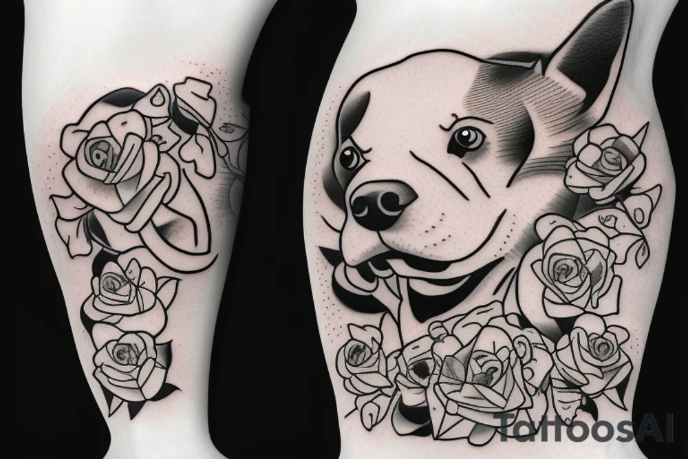 Dog passed away remember loved one tattoo idea