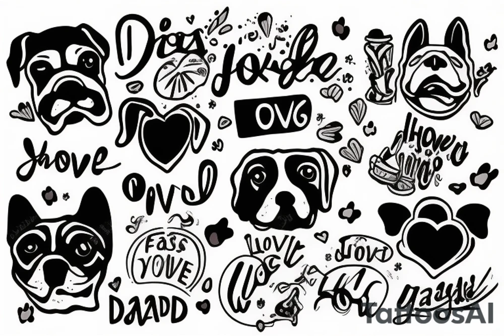Dog passed away remember loved one tattoo idea