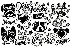 Dog passed away remember loved one tattoo idea