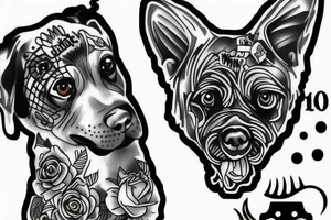 Dog passed away remember loved one tattoo idea