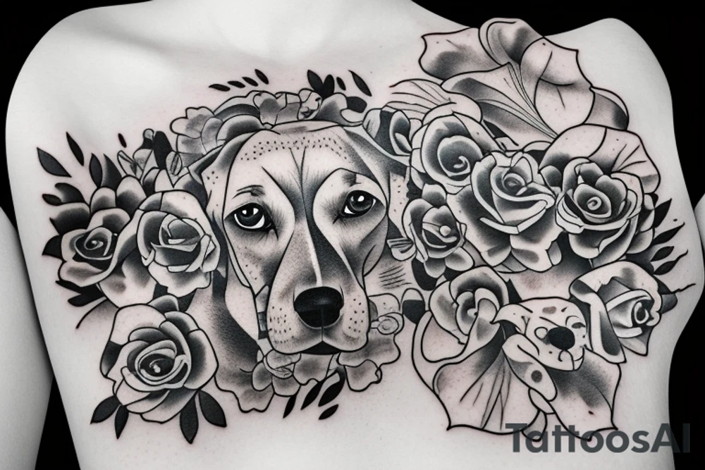 Dog passed away remember loved one tattoo idea Dog passed away remember loved one tattoo idea