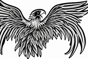 angel eagle tattoo idea