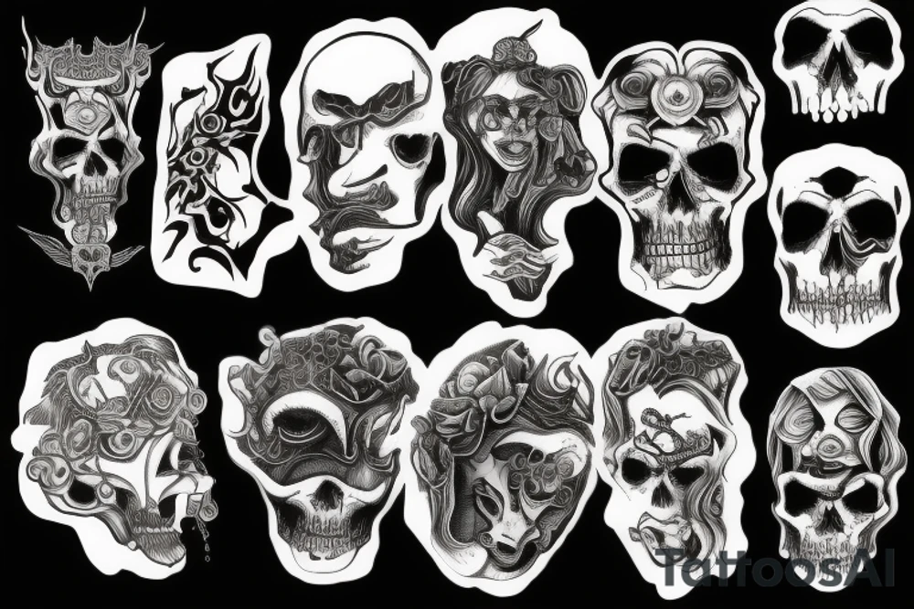 Hades god od darkness tattoo idea