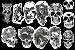 Hades god od darkness tattoo idea