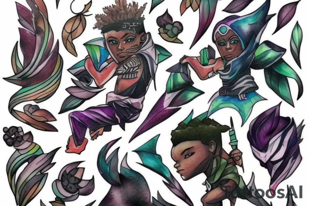 Ekko league of legends tattoo idea