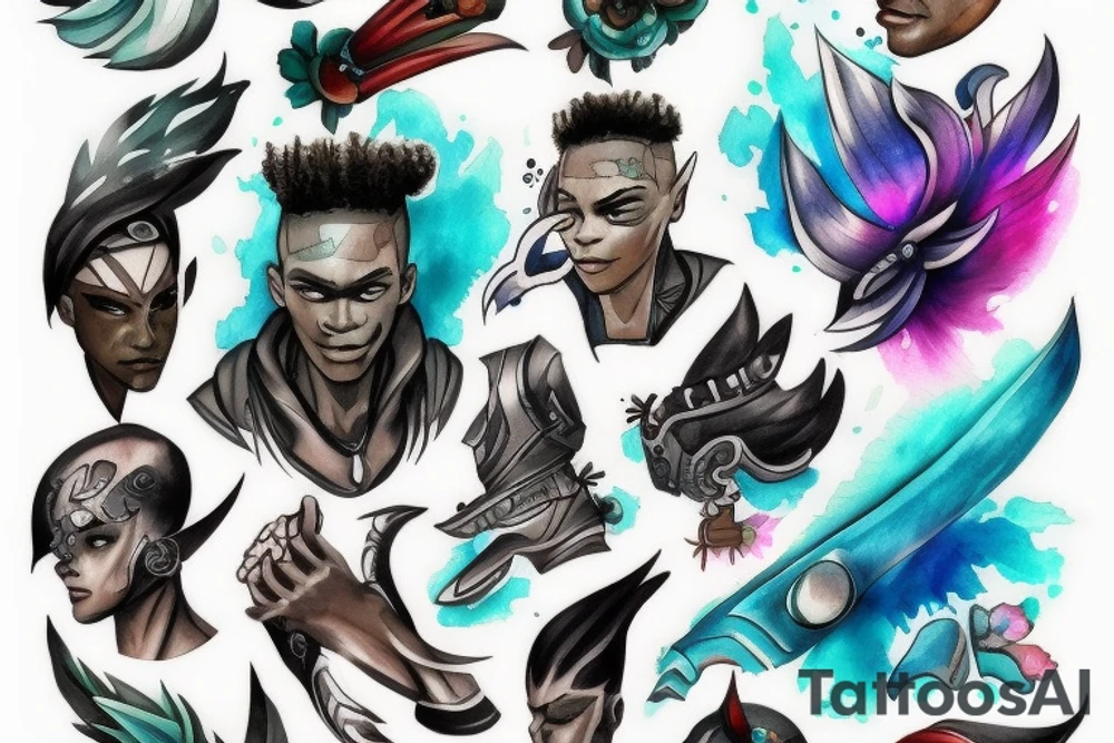 Ekko league of legends tattoo idea