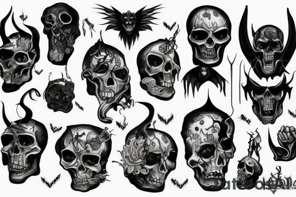 Hades ruled the world of the dead, tattoo idea