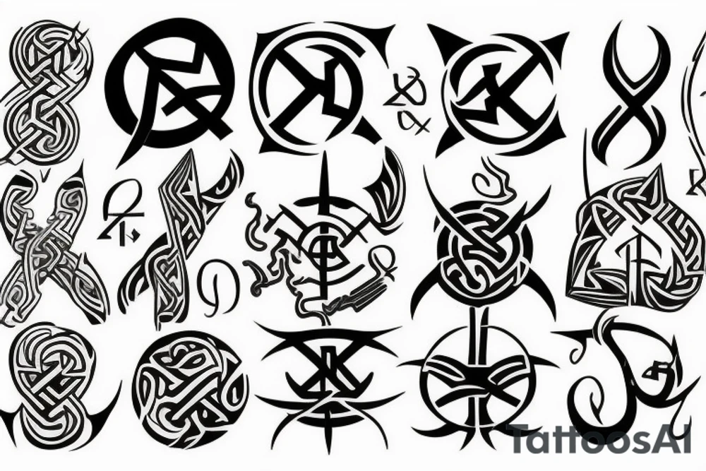 Nordic runes tattoo idea