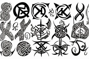 Nordic runes tattoo idea
