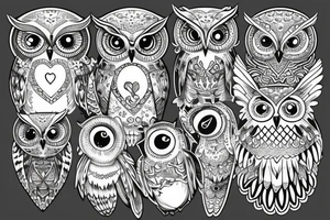 Owl on a chest tattoo idea