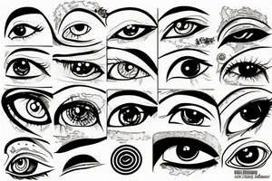 eye with raven
naruto tattoo idea