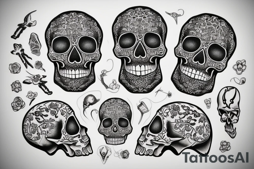 skull tattoo idea