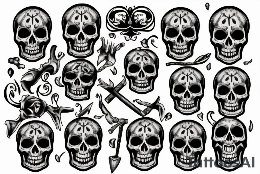 skull tattoo idea