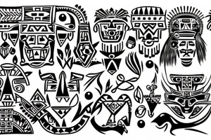 Aztec tattoo idea