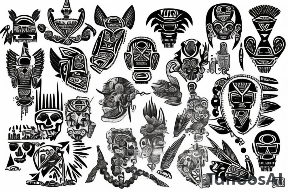 Aztec tattoo idea