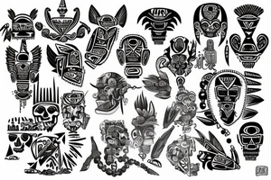 Aztec tattoo idea