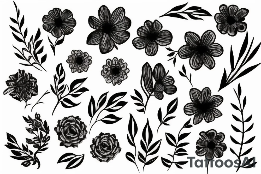 flower tattoo idea