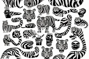 Bird Tiger tattoo idea