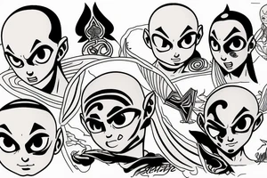 avatar aang tattoo idea