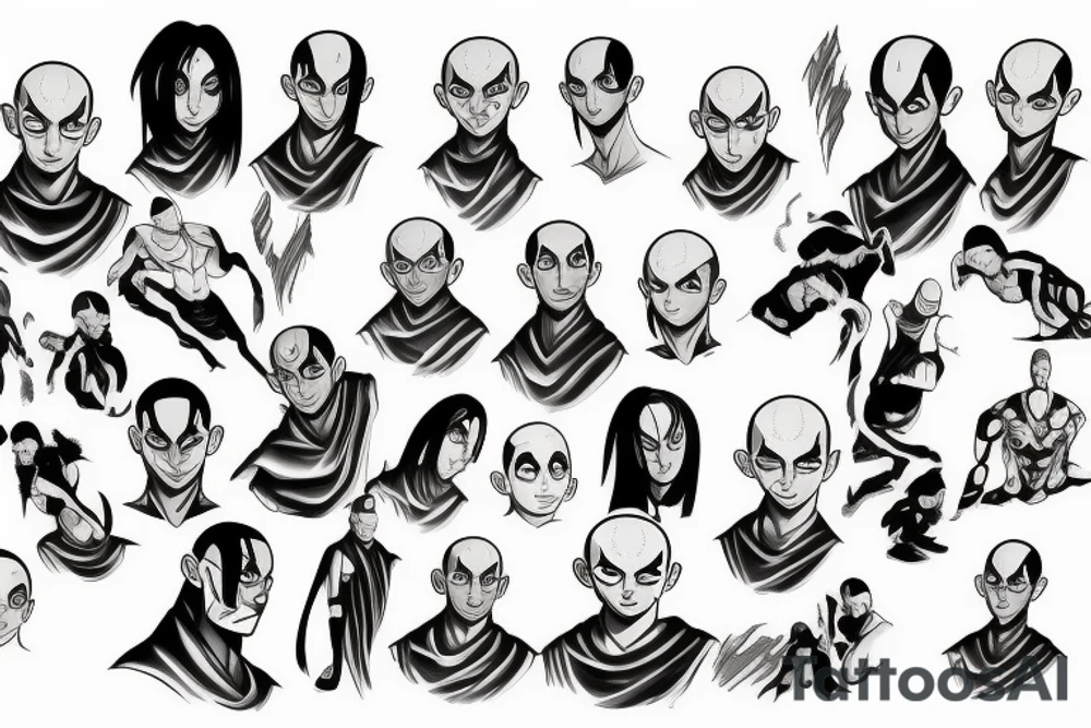 avatar aang tattoo idea