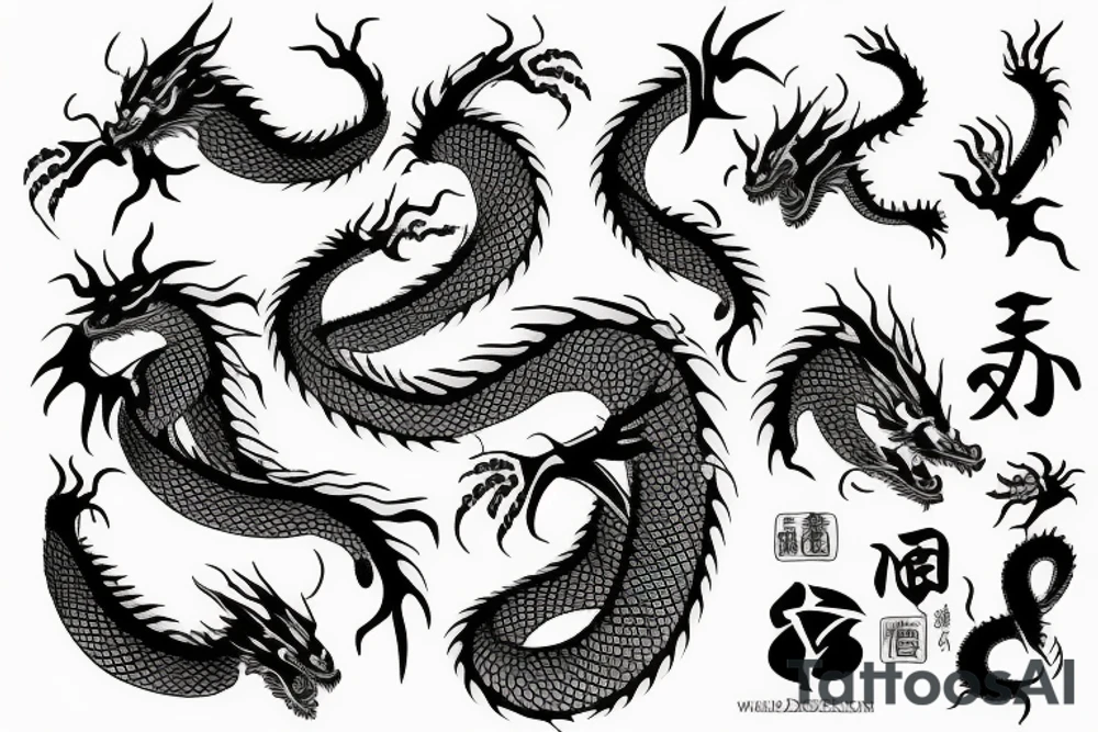 Dragon tattoo idea
