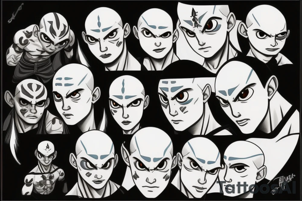 avatar aang tattoo idea