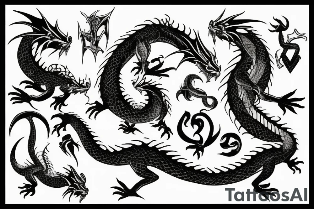 Dragon tattoo idea