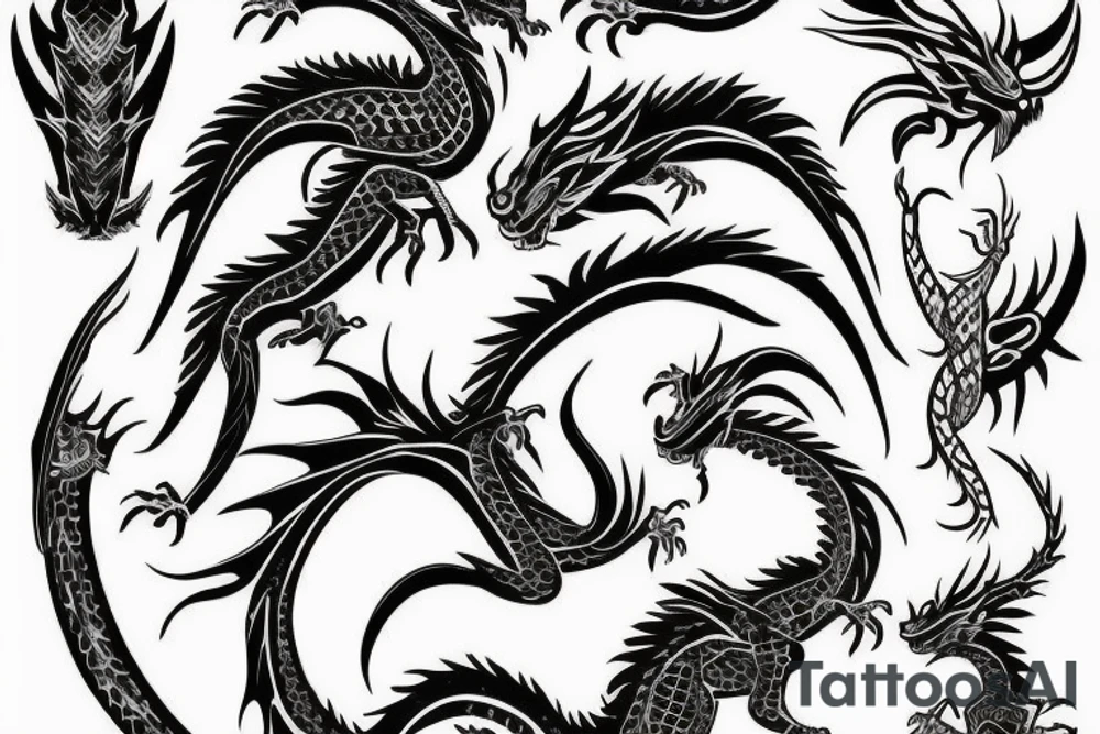 Dragon tattoo idea