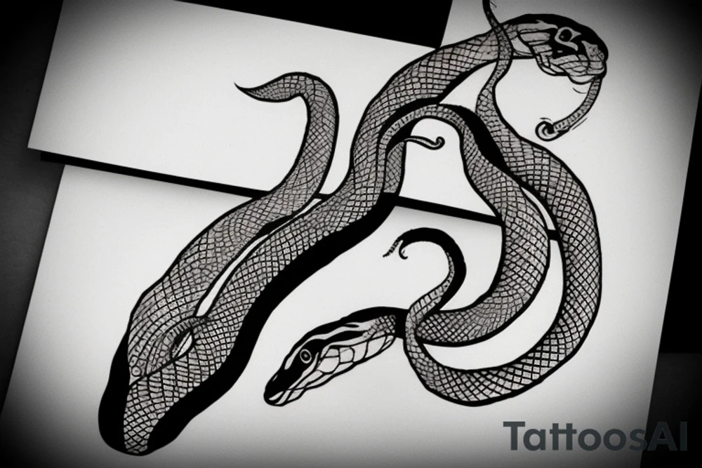 Snake on arm tattoo idea