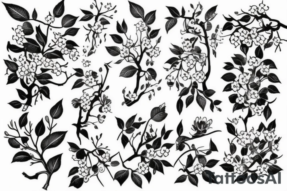 cherry tree tattoo idea